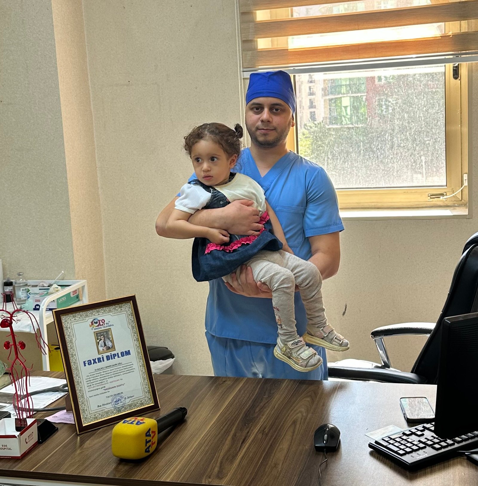 Balaca Zəhranın ailəsi EGE Hospitalın ürək damar cərrahlarına belə təşəkkür etdi